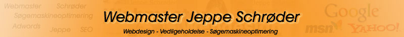 Webmaster Jeppe Schrder sgemaskineoptimering